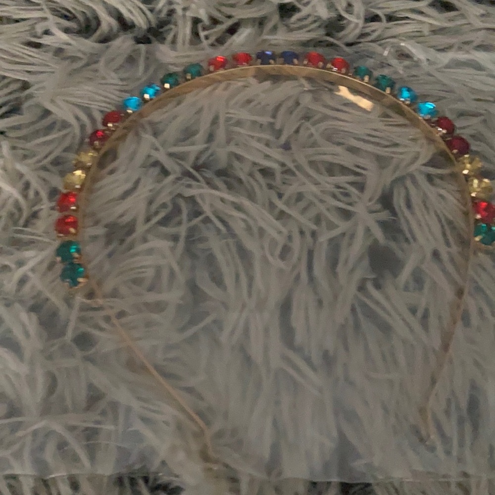 Rhinestone multicolored headband